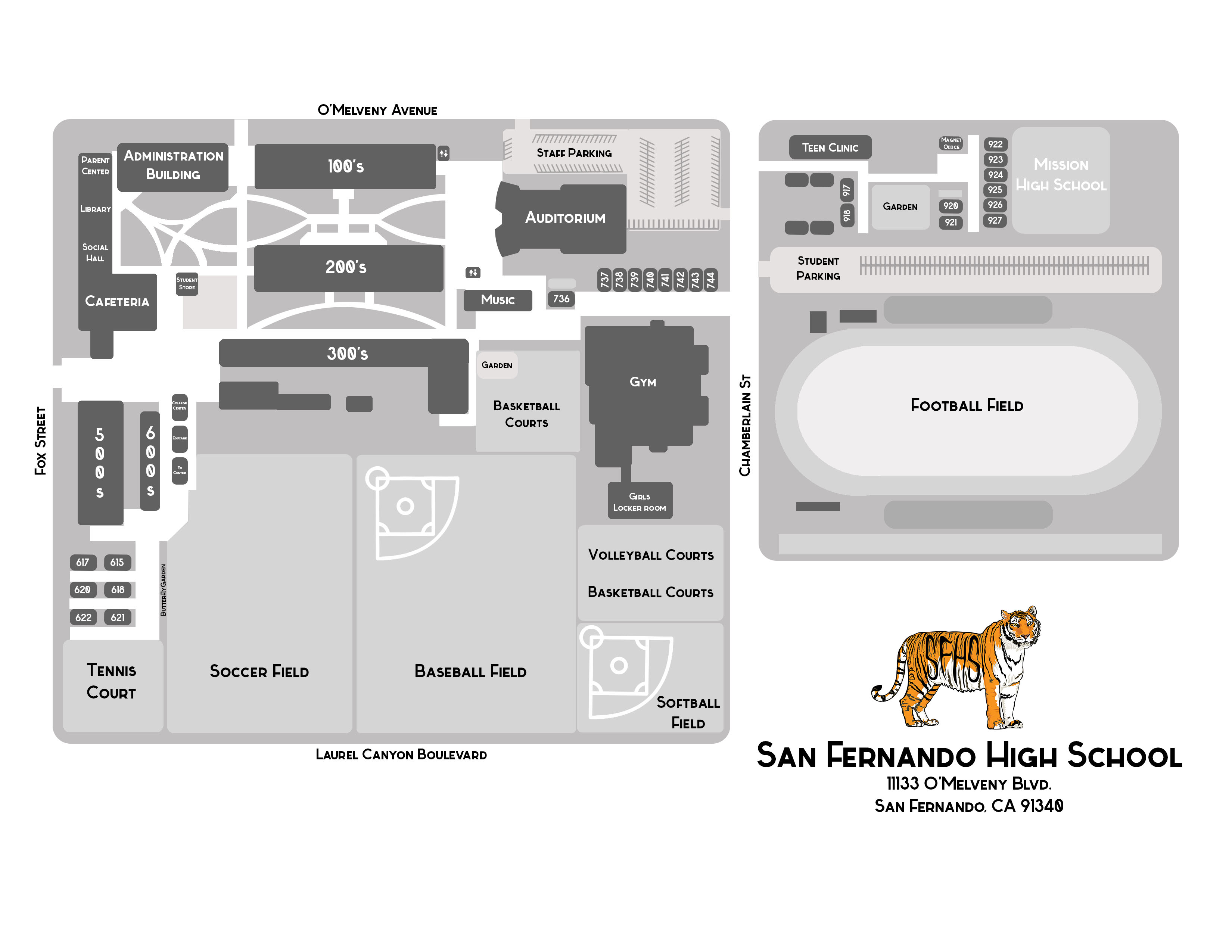 A copy of the Campus Map