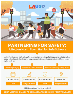 PARTNERING FOR SAFETY: A Region North Town Hall for Safe Schools